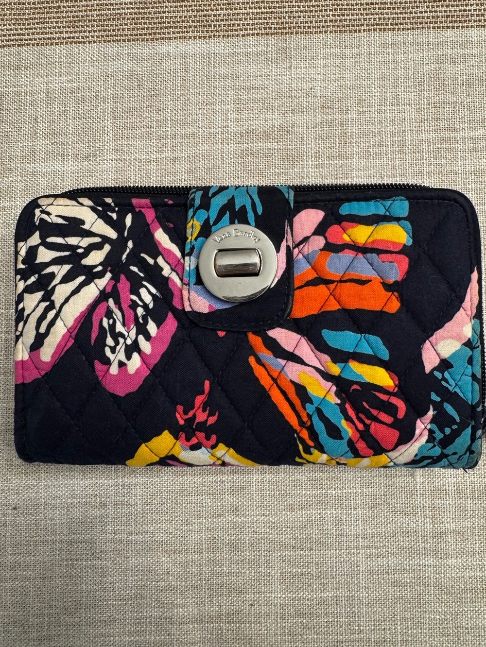 Vera Bradley Quilted Turnlock Wallet